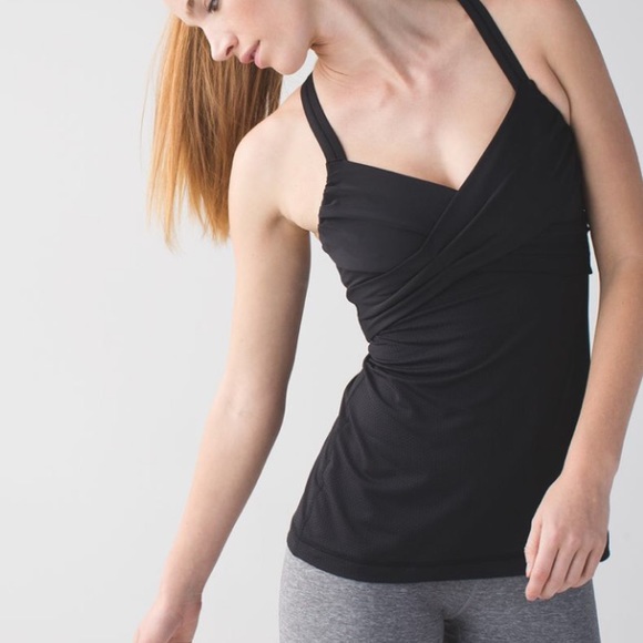 Lululemon Black Wrap It Up Tank - Picture 3 of 8